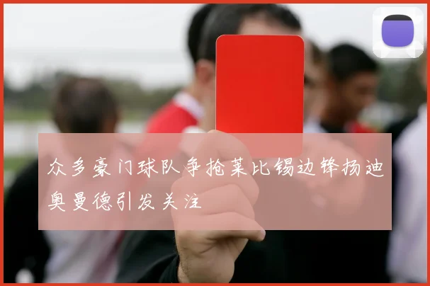 众多豪门球队争抢莱比锡边锋扬迪奥曼德引发关注